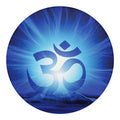Mantra Om Print Round Blanket