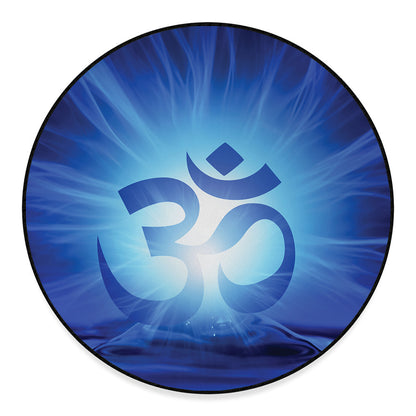 Mantra Om Print Round Floor Mat
