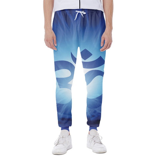 Mantra Om Print Scuba Joggers