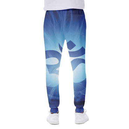 Mantra Om Print Scuba Joggers