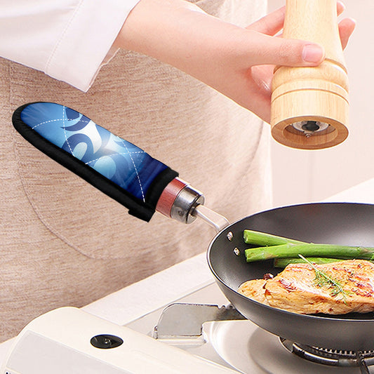 Mantra Om Print Skillet Handle Cover