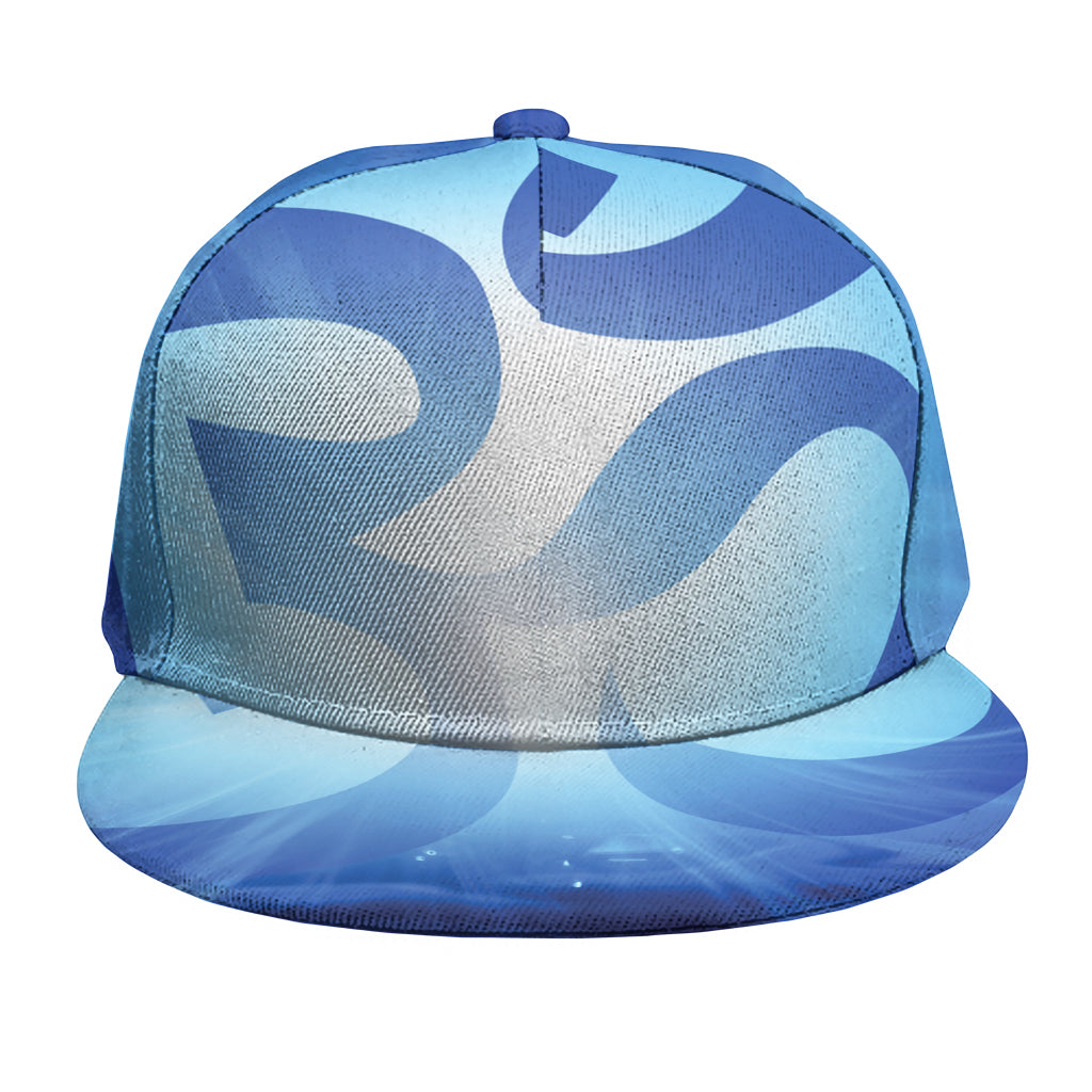 Mantra Om Print Snapback Cap