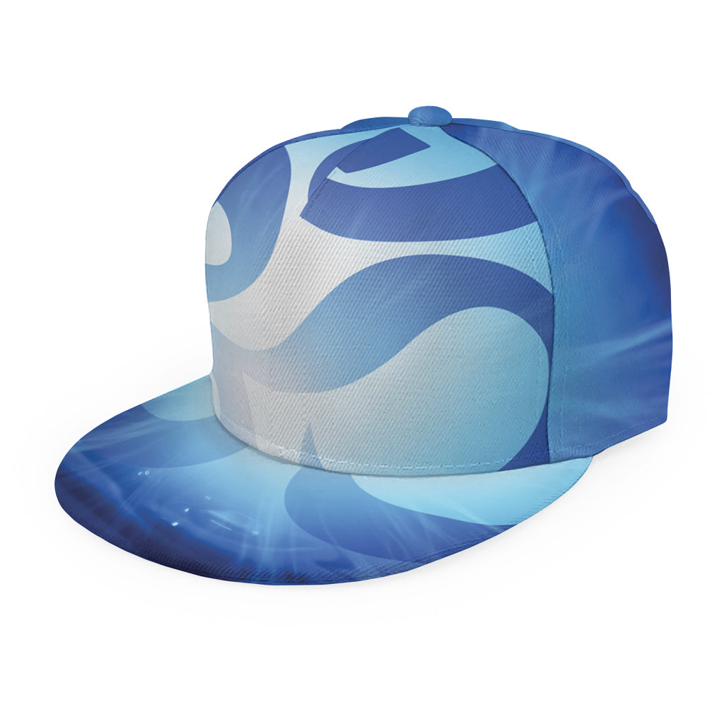 Mantra Om Print Snapback Cap