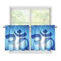 Mantra Om Print Tier Curtains