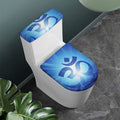 Mantra Om Print Toilet Lid And Tank Cover Set