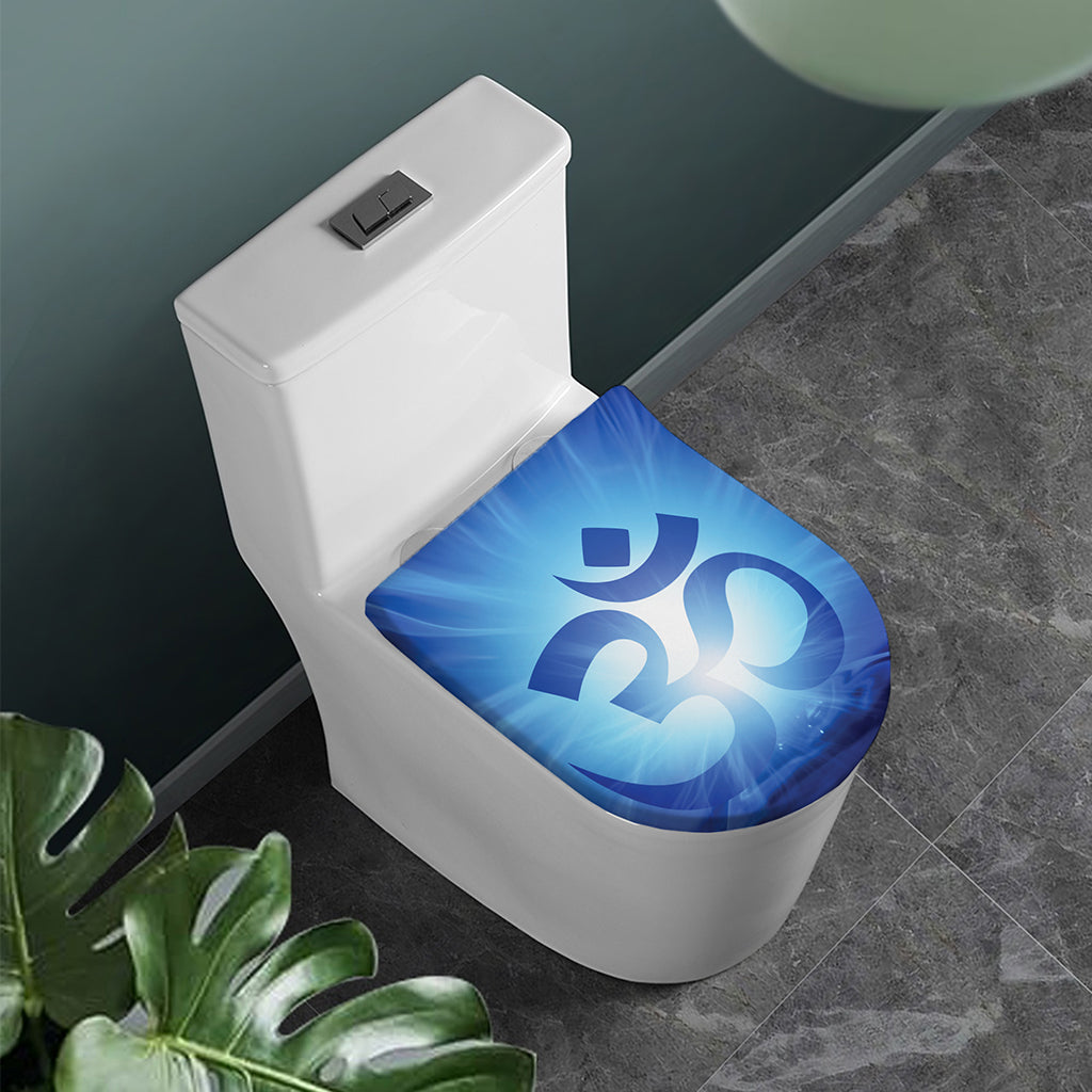 Mantra Om Print Toilet Lid Cover