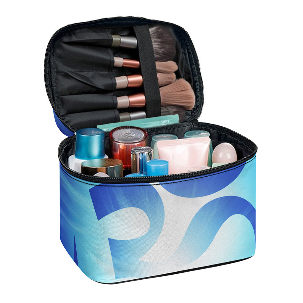 Mantra Om Print Travel Makeup Bag