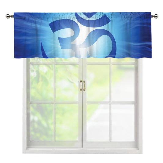 Mantra Om Print Window Valance
