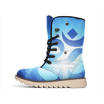Mantra Om Print Winter Boots