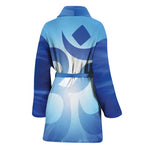 Mantra Om Print Women's Bathrobe