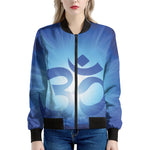 Mantra Om Print Women's Bomber Jacket