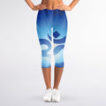 Mantra Om Print Women's Capri Leggings