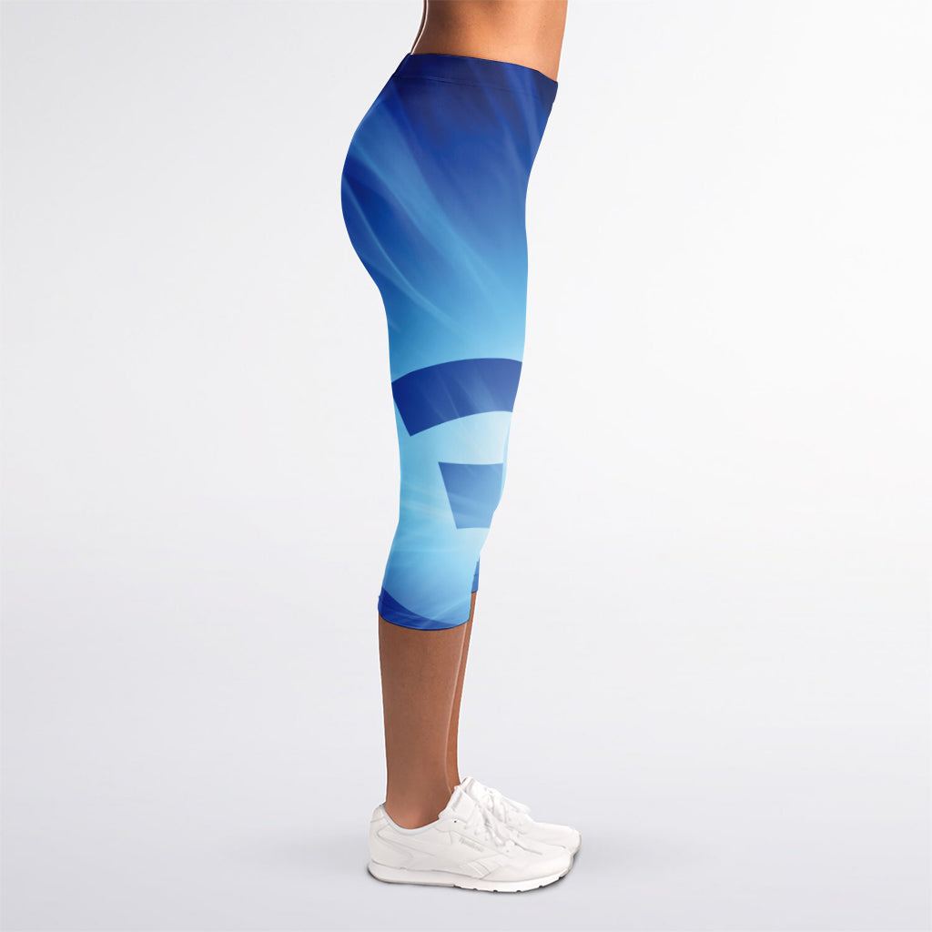 Mantra Om Print Women's Capri Leggings