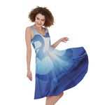 Mantra Om Print Women's Sleeveless Dress