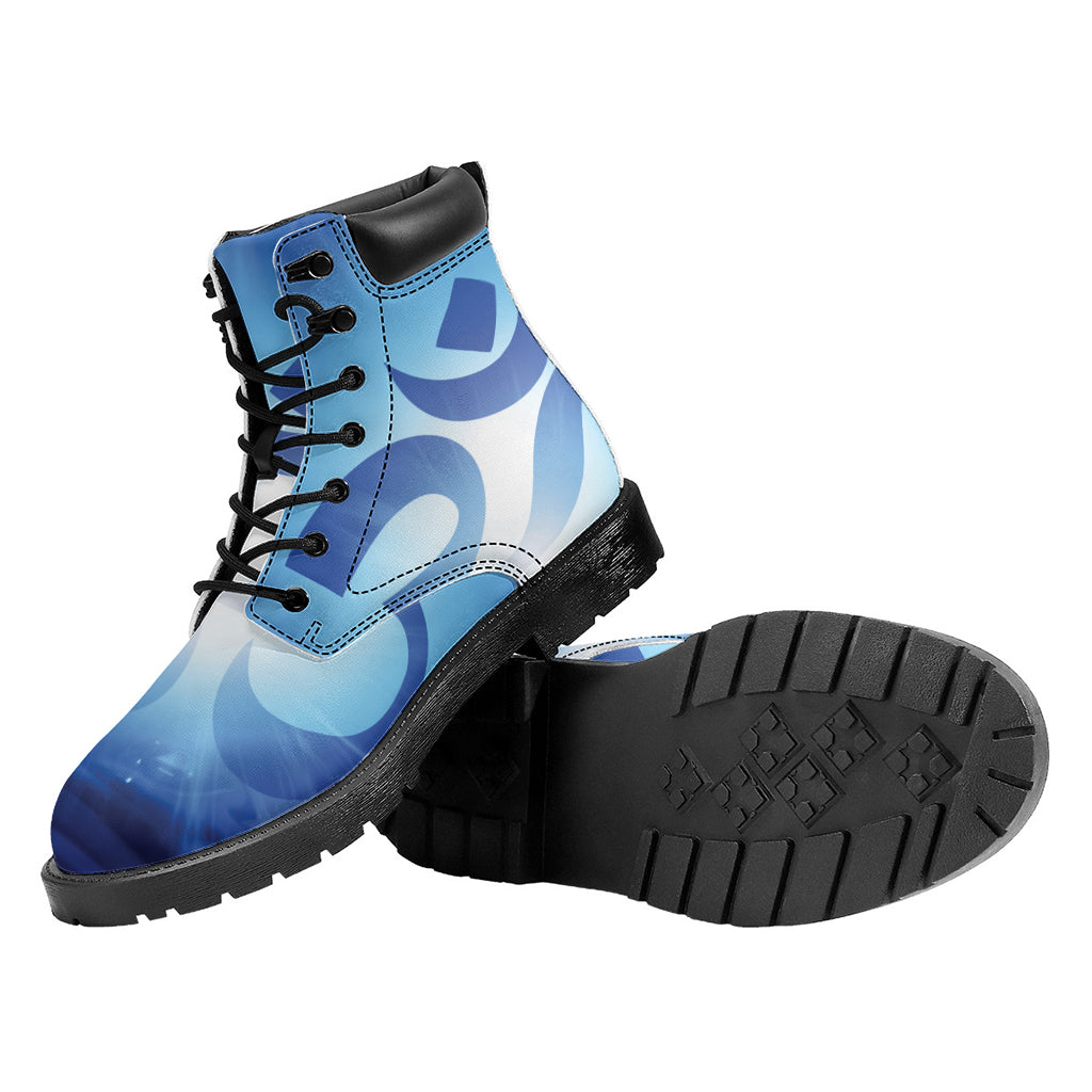 Mantra Om Print Work Boots