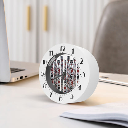 Maori Fence Print Alarm Clock