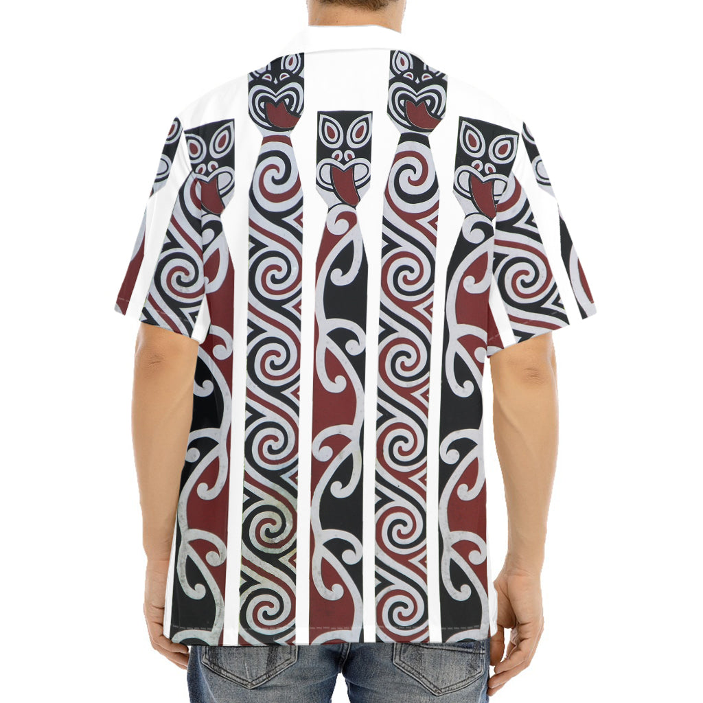 Maori Fence Print Aloha Shirt