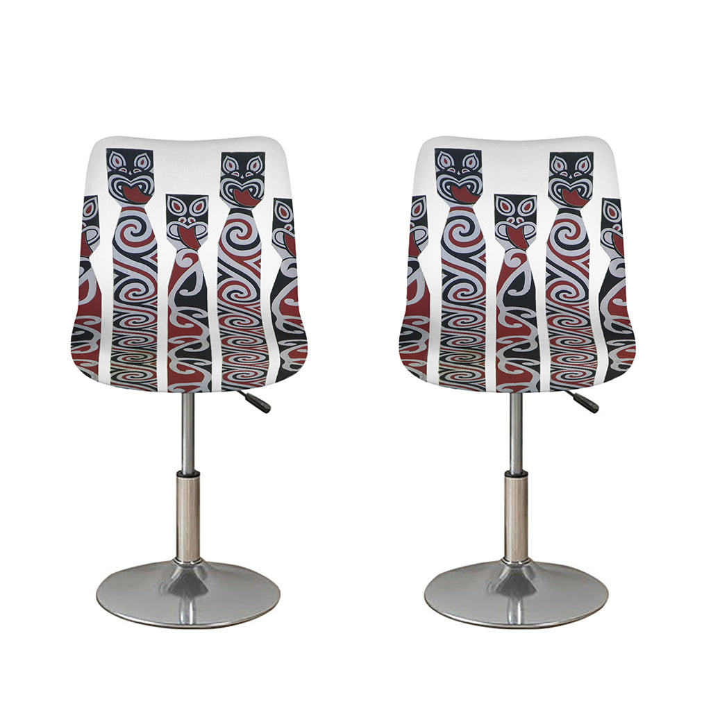 Maori Fence Print Bar Stool Covers