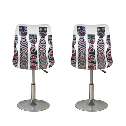 Maori Fence Print Bar Stool Covers
