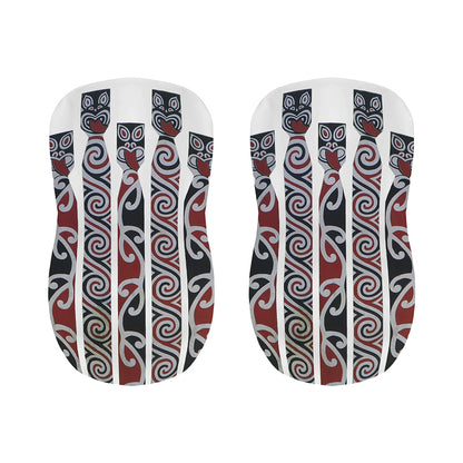 Maori Fence Print Bar Stool Covers