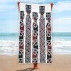 Maori Fence Print Beach Towel