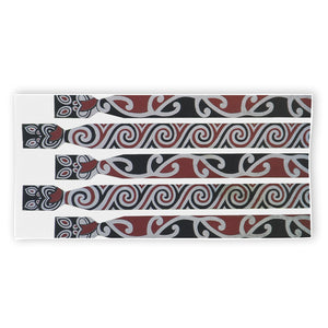 Maori Fence Print Beach Towel