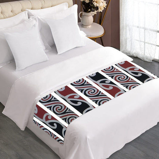 Maori Fence Print Bed Runner