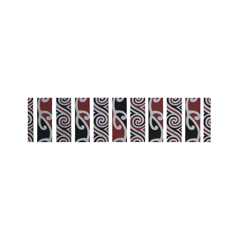 Maori Fence Print Bed Runner