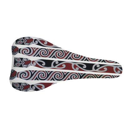 Maori Fence Print Bicycle Seat Cover