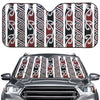 Maori Fence Print Car Windshield Sun Shade