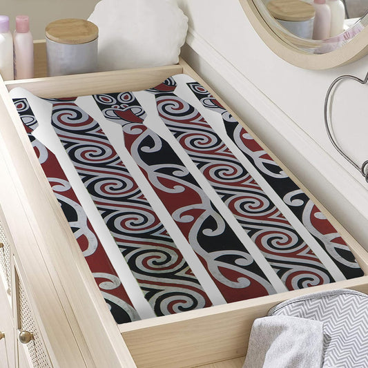 Maori Fence Print Changing Pad Cover