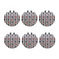 Maori Fence Print Coaster Set