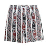 Maori Fence Print Cotton Shorts