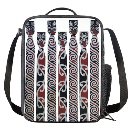 Maori Fence Print Crossbody Lunch Bag