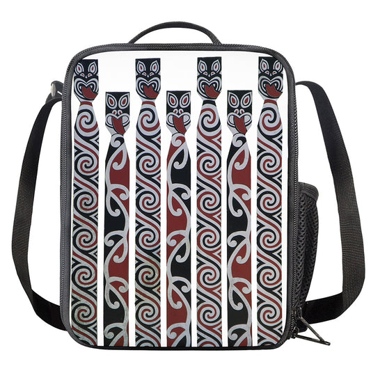 Maori Fence Print Crossbody Lunch Bag
