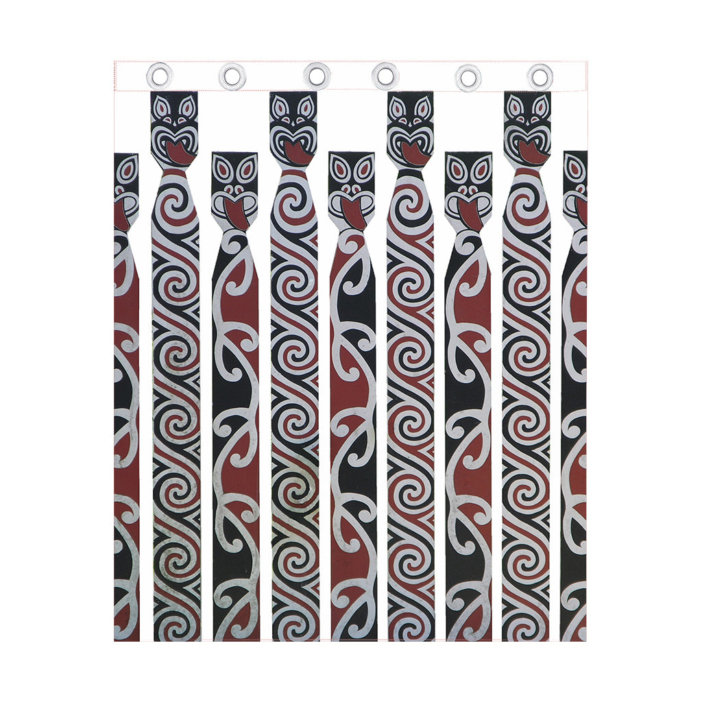 Maori Fence Print Curtain