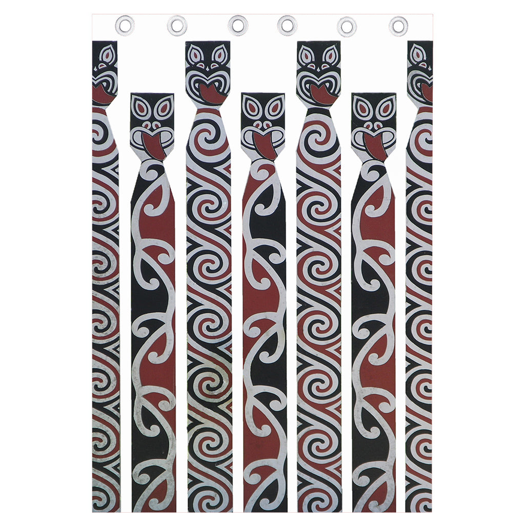 Maori Fence Print Curtain