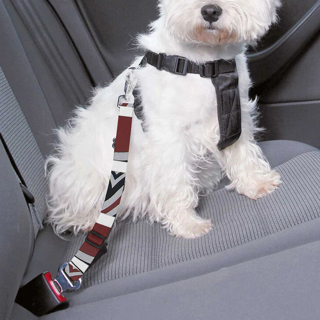 Maori Fence Print Dog Seat Belt