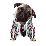 Maori Fence Print Dog Zip Up Hoodie