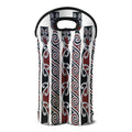 Maori Fence Print Double Neoprene Wine Tote