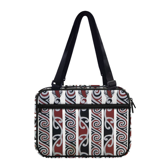 Maori Fence Print Double Strap Bible Bag