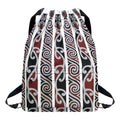 Maori Fence Print Drawstring Backpack