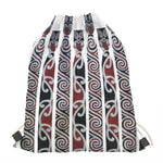 Maori Fence Print Drawstring Bag