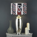 Maori Fence Print Drum Lamp Shade