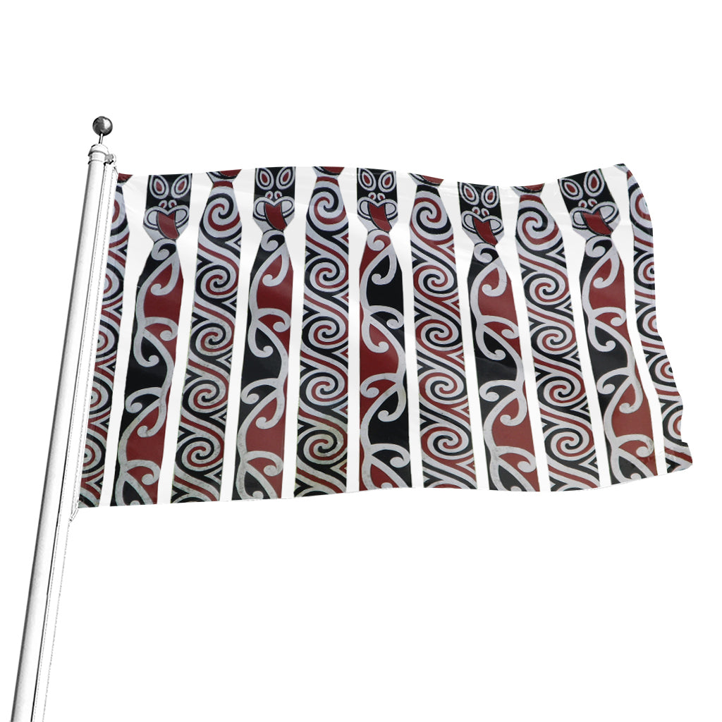 Maori Fence Print Flag