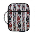Maori Fence Print Front Pocket Bible Bag