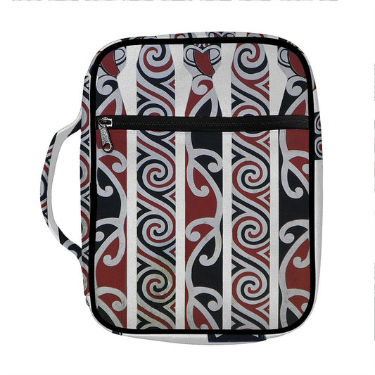 Maori Fence Print Front Pocket Bible Bag