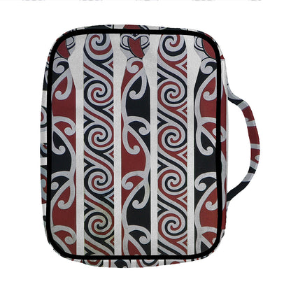 Maori Fence Print Front Pocket Bible Bag