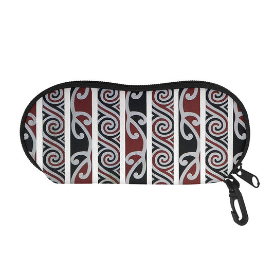 Maori Fence Print Glasses Case
