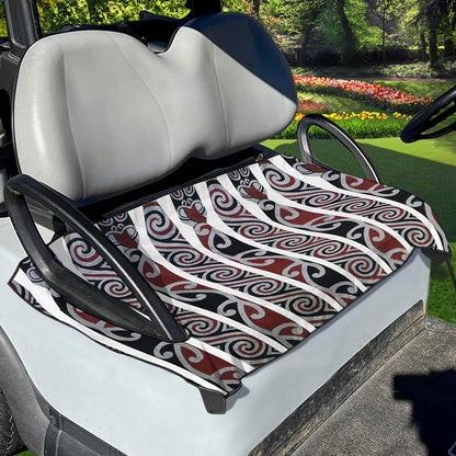 Maori Fence Print Golf Cart Seat Cover